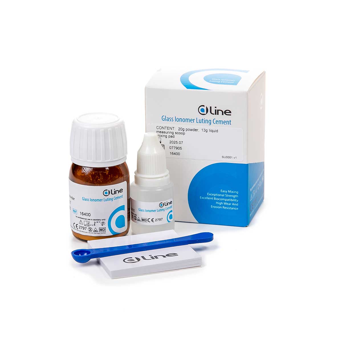 Dline Glasionomer-Befestigungszement 20g Pulver + 13g Flüssigkeit